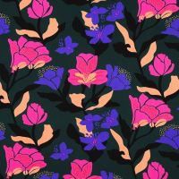 Nerida Hansen viscose ecovero lenzing amira floral  #Nerida Hansen groen