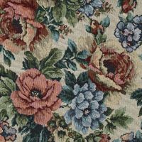 gobelin bloemen print ecru