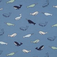 Tricot jersey whales # Poppy meets Pommé editie 24 New Collection