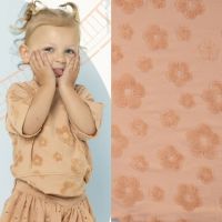 Katoen flower jacquard jersey k47053-320  Qjutie & the qjutest