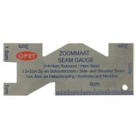 Opry Zoommaat roestvrij staal 10x4cm  lineaal