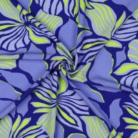 viscose ecovero lenzing digital  flowers kobalt