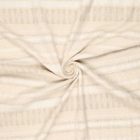 jacquard streep makalu katoen beige 