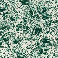 viscose satijn paisley print groen creme # B-trendy