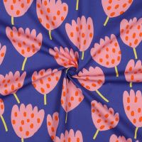 Nerida Hansen fine poplin tulips kobalt #Nerida Hansen