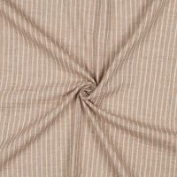 katoen double gauze stripe beige