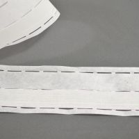 Vlieseline tailleband plak en vouw om met extra versteviging wit  3.5cm
