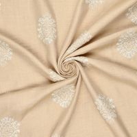 Geborduurde linnen look beige kleur 178