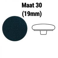 Gestoffeerde knoop plat maat 30 19mm astor ( stof naar eigen keuze)