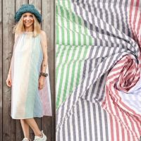 seersucker streep multi colors
