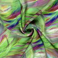 viscose twill abstract beige lime