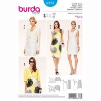  Burda Patroon 6773 - Jurk en jasje in variaties  