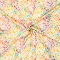  viscose stretch petit bloemtjes geel