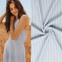 streep linnen look blauw
