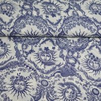 viscose ecovero deadstock designerstof blauw white off