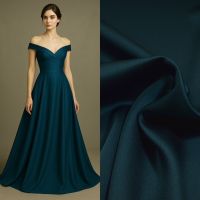 Stretch crepe cady marco miotti high twisted crepe petrol