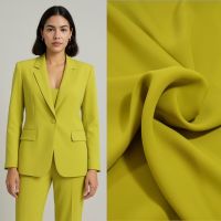 stretch crepe mat haute couture kwaliteit lime