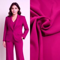stretch crepe mat magenta haute couture kwaliteit magenta