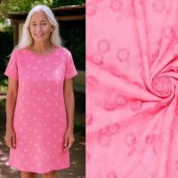Broderie 3D bloementjes pink kleur 817