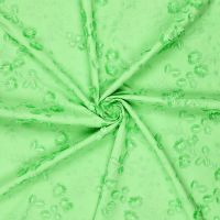 Broderie 3D bloementjes groen  kleur 301
