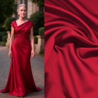 Crepe satijn rood p25-8 kleur 016