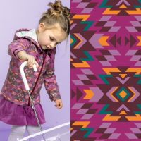 raincoat incat print magenta Qjutie & the Qjutest