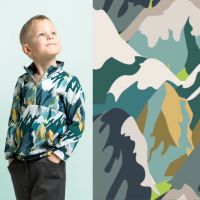 french terry brushed mountains  Qjutie&the Qjutest
