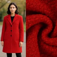 Boucle maxi / teddy rood