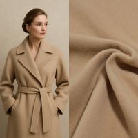  mantelstof wol beige