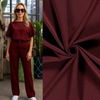 Terlenka stretch wooltouch bordeaux rood kleur 018