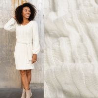 Gebreide kabelstof ivory # My image 