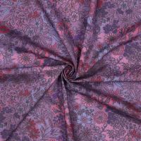 fine poplin digital lavender flowers Poppy