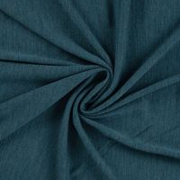 Merino wool jersey petrol melange