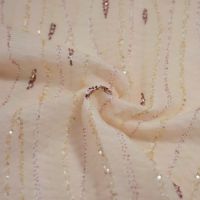 Exclusieve haute couture tule dubbeldoek plisse met kralen en pailletten 