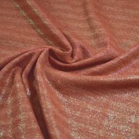 gebreide stof streep brique met goud folie  A La Ville collectie