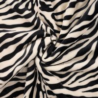 Knuffel fleece / alpen fleece zebra double face