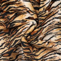 Knuffel fleece / alpen fleece tijger double face