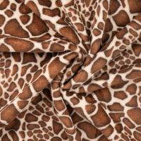 Knuffel fleece / alpen fleece giraffe double face
