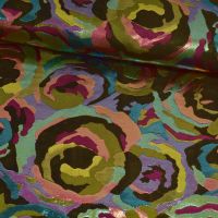 jacquard metallic groen A la ville / knipmode / fashion basement olijf groen