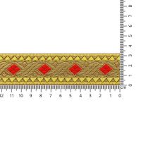 Bram band / sinterklaas goud band 32mm