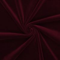 Fluweel donker rood  goud draad niedeck 320gram m2