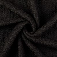 Gebreide boucle wol zwart