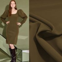 Bi-Stretch Fine Crêpe / Comfort stretch 4-way– A La Ville mos groen kleur 628