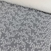 Bruidskant tule brode met bloementjes artikel2828-110  ivory uitlopend