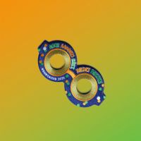 Het Officiële Groen-Oranje Jaarmotto-embleem 2026 Kruikenstadvlag-embleem