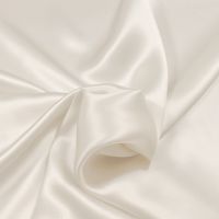 stretch zijde satijn white off