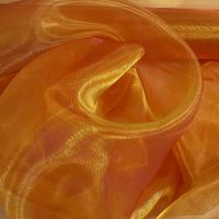Organza polyester two-tone orange