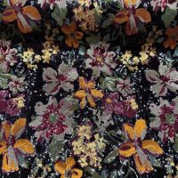 Haute couture pailletten bloemen motief