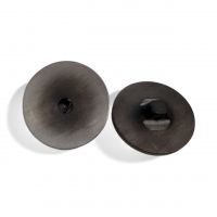 knoop 28mm achter steker grijs