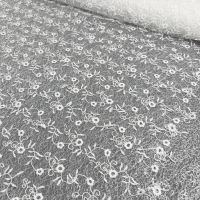 kant met bloementjes bruidskant ivory met glitter pailletten